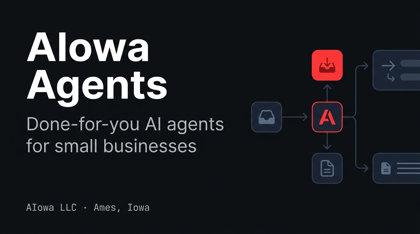 AIowa Agents — Done-for-you AI agent setup, built by AIowa LLC